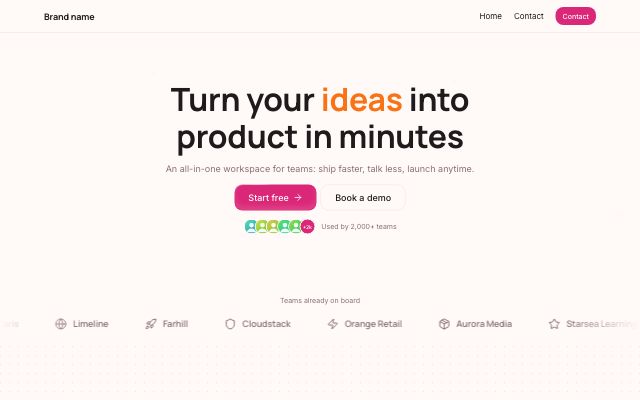 SaaS launch (dark)