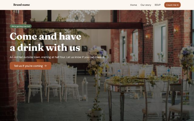 Wedding / private event